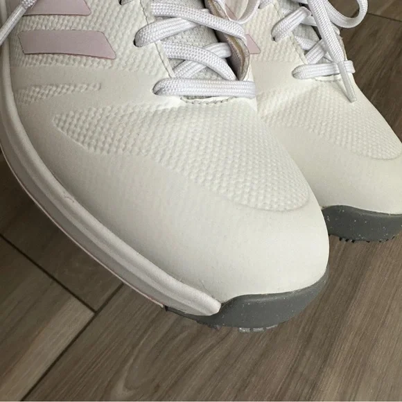 adidas Women’s EQT Spikeless Golf Shoes 7.5 Cloud White / Pink / Grey - Picture 4 of 15